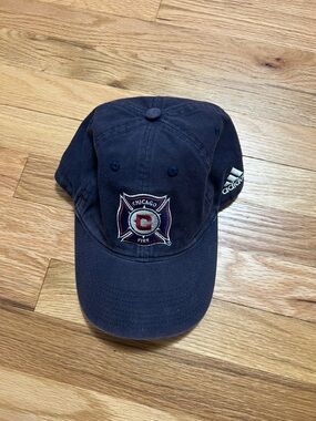 adidas Navy Chicago Fire Embroidered Cap